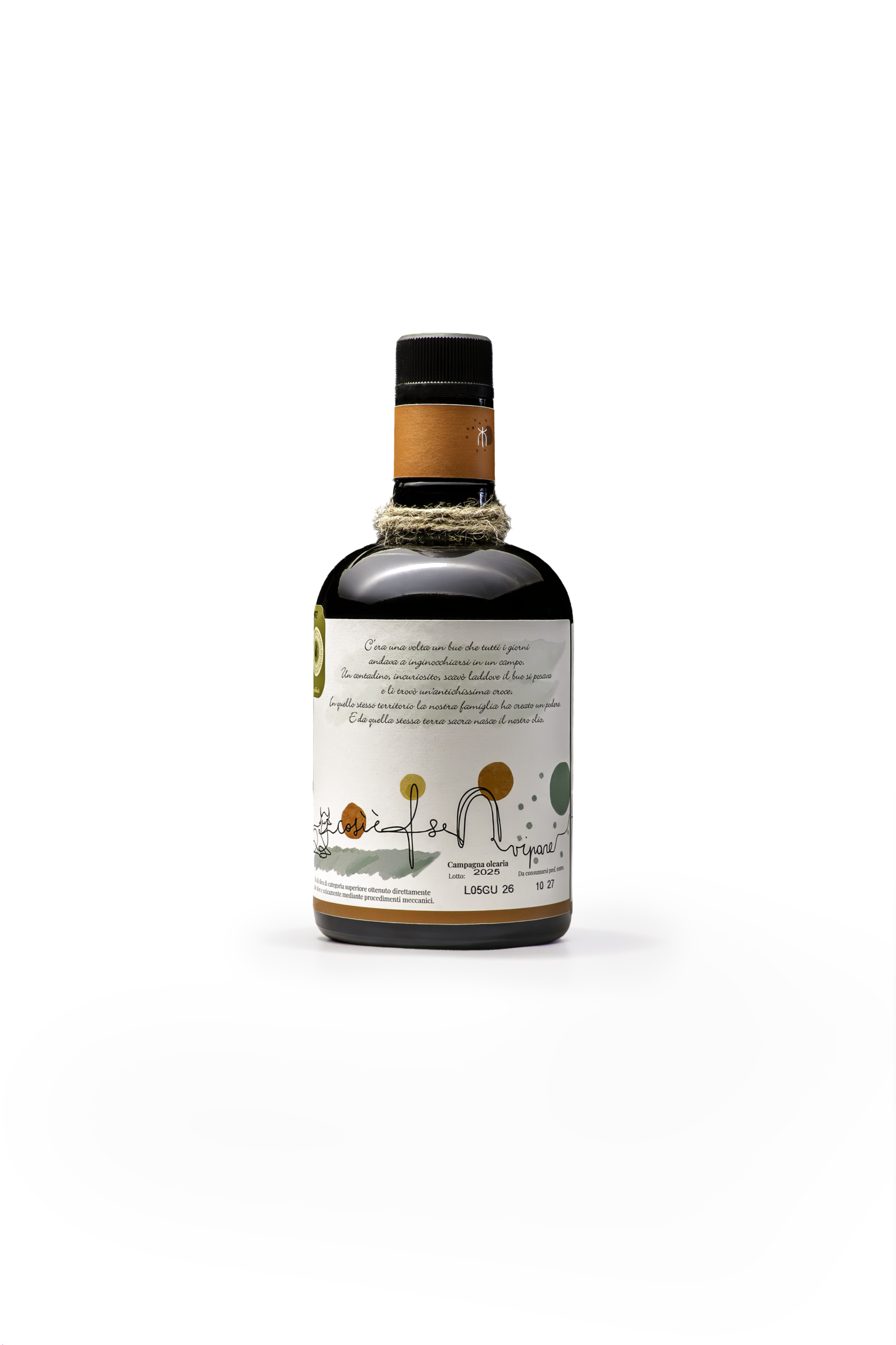 TERRA extra virgin olive oil – 0.5 L bottle, back
