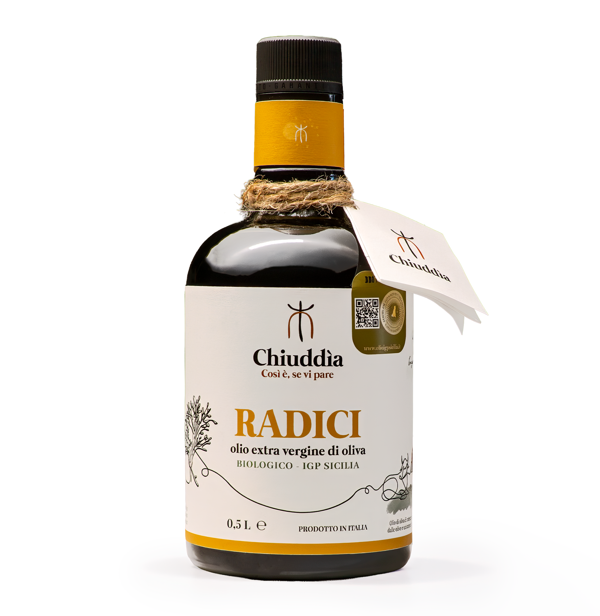 RADICI 0.50L – Olio extra vergine di oliva Bio IGP Sicilia