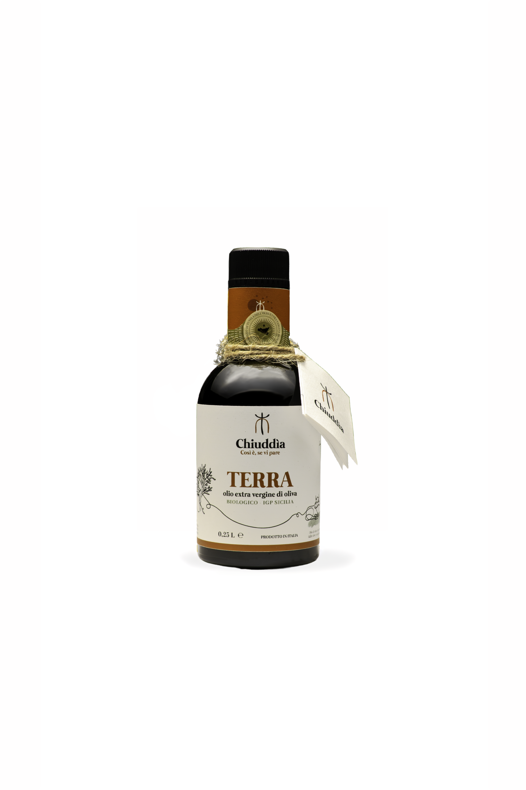 TERRA extra virgin olive oil – 0.25 L bottle, front